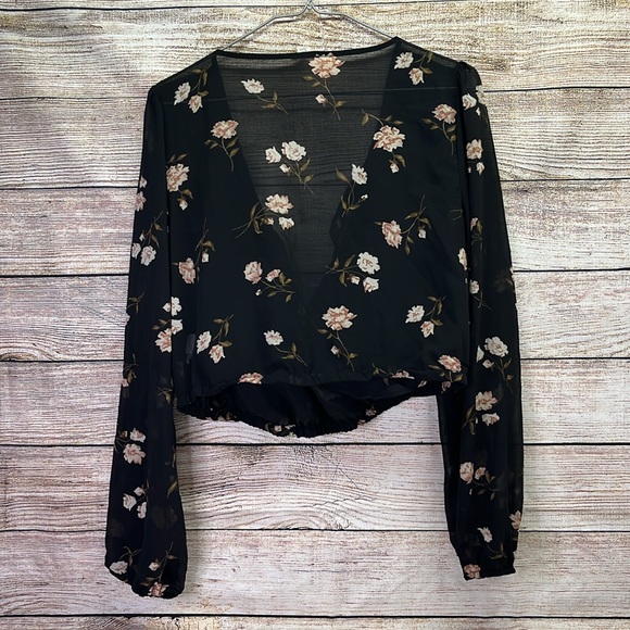 Garage Floral crop Top Size L - Picture 6 of 6